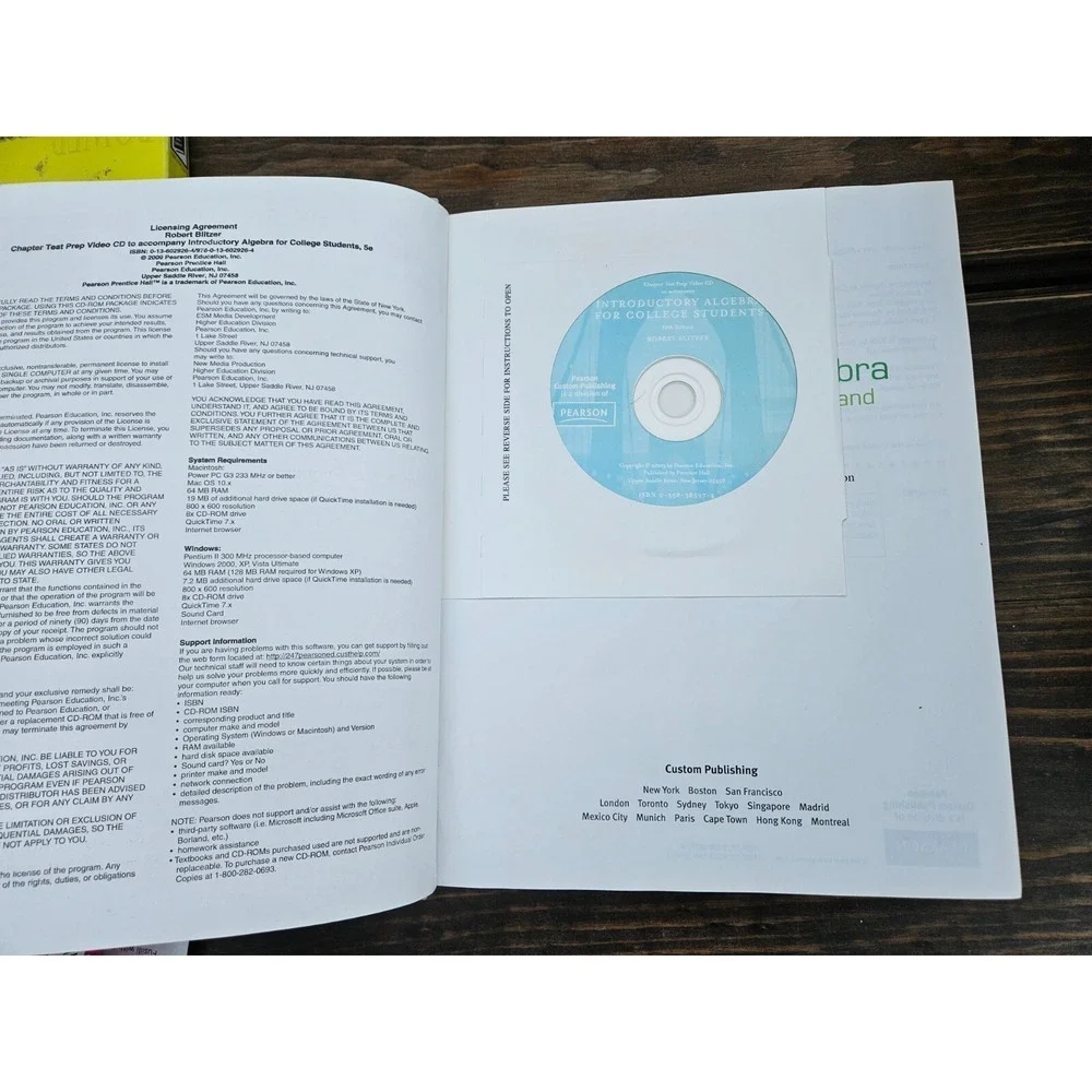 BEGINNING ALGEBRA A CUSTOM EDITION FOR PORTLAND‎ COMMUNITY By Robert Blitzer